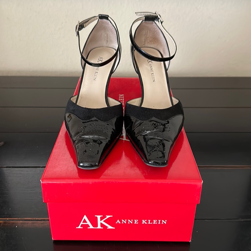 Anne Klein Patent Ankle Strap Heels